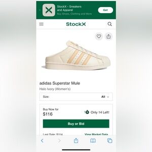 adidas superstar slip on mule halo ivory